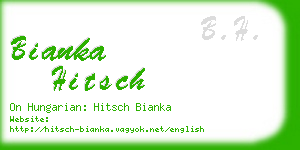 bianka hitsch business card